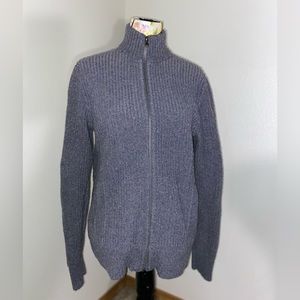 banana republic knitted zip up sweater. Turtle neck. Size: mens M.